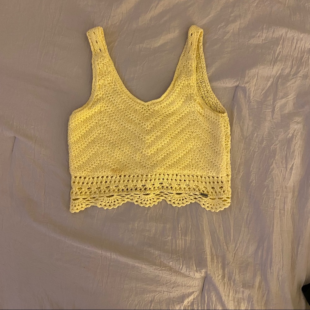 Knitted Hollister crop top
